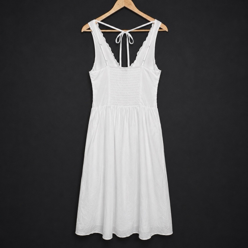 Wild Fable White Cotton Embroidered Corset Long Dress S TikTok Romantic Feminine - Picture 3 of 15
